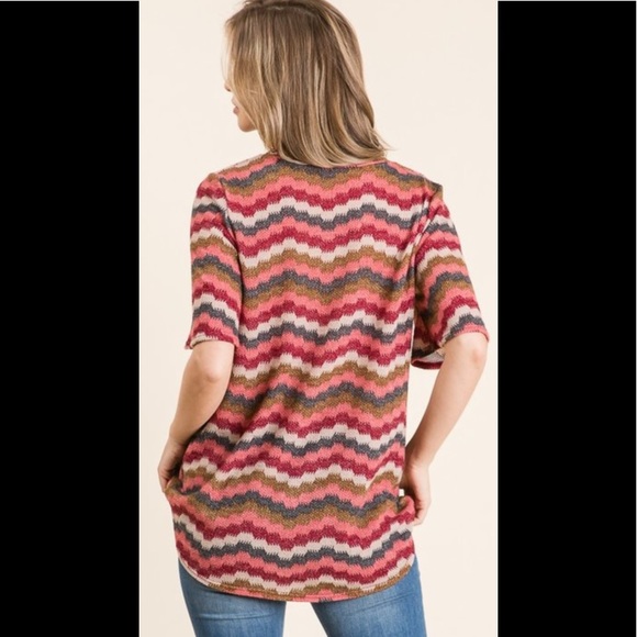1 large left🇺🇸mauve chevron top - Picture 5 of 5